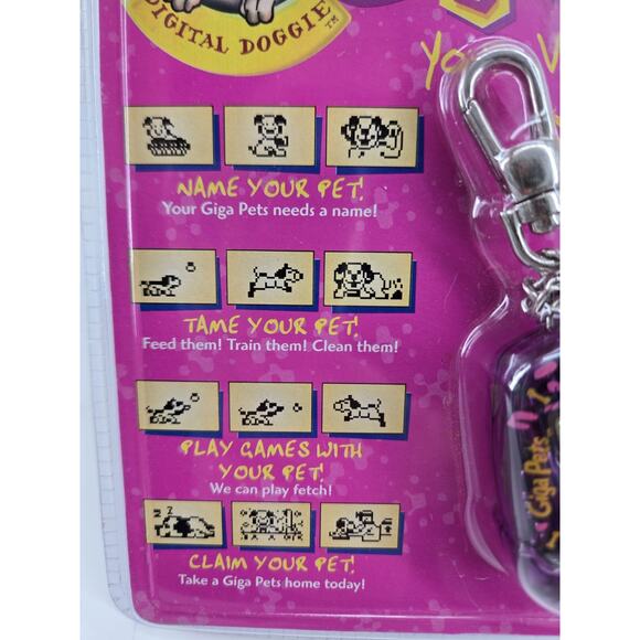 Vtg Tiger Electronics Giga Pets Digital Doggie Virtual Pet Purple 1997 Sealed - Picture 9 of 10